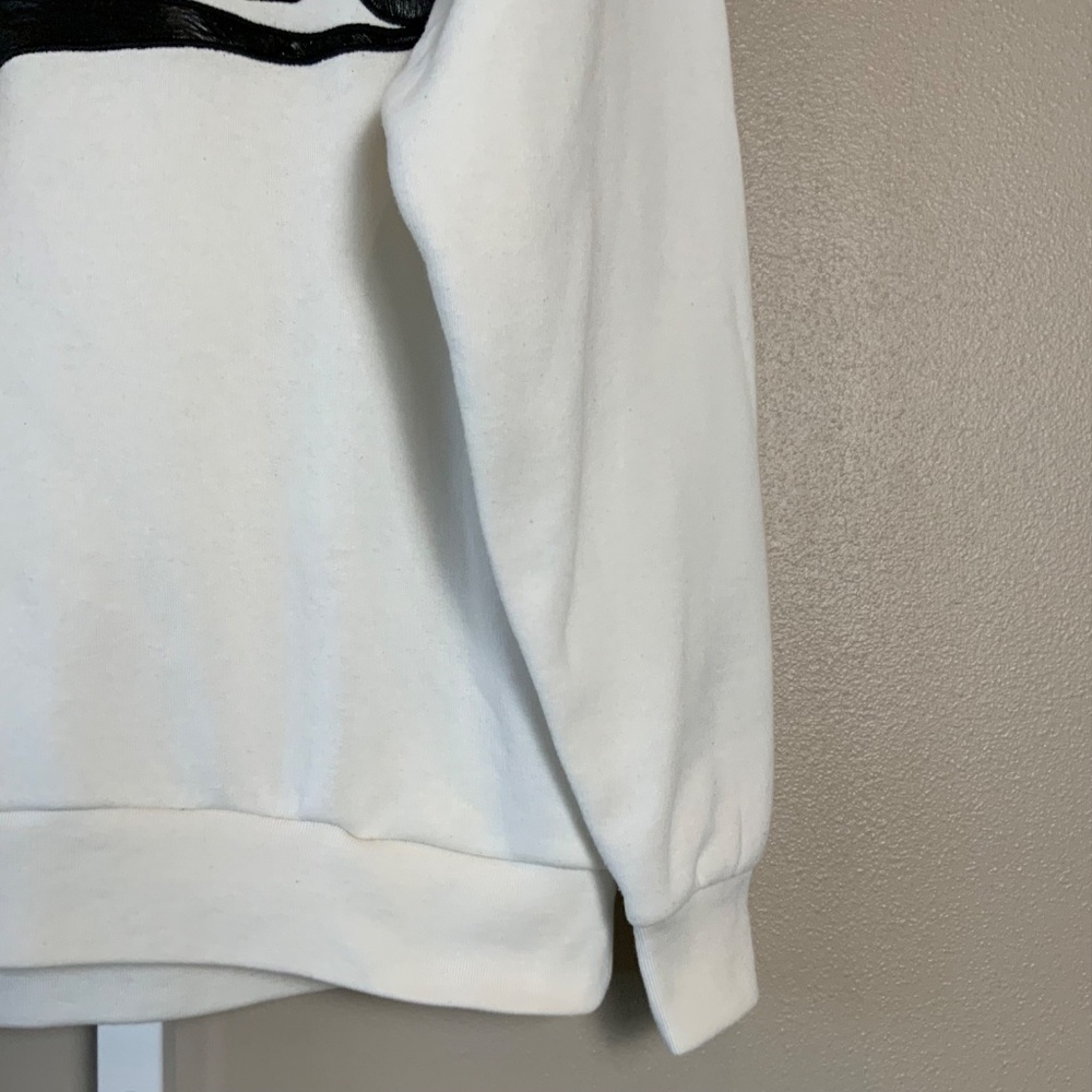 Victoria's Secret PINK Faux Leather Dotted Applique Sweatshirt - Picture 13 of 16